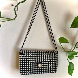 ▪️Small Black & White Beaded Purse ▪️